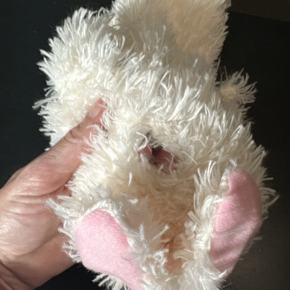 Y2K creative yoko Hooded bunny dog pet‎ clothes costume Size Small White Pink